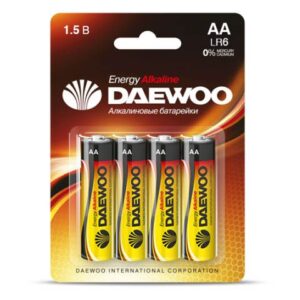Батарейка AA LR6 1,5V Alkaline 2021 BL-4шт DAEWOO ENERGY
