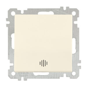 Выключатель 1-клав. (с подсветкой, скрытый, без рамки, винт. зажим) кремовый, DARIA, MUTLUSAN
