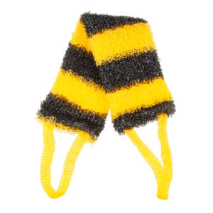 Мочалка банная MASSAGE-LINE "Полосатая кругловязаная"