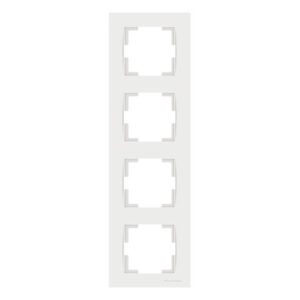 Рамка 4-ая вертикальная белая, RITA, MUTLUSAN