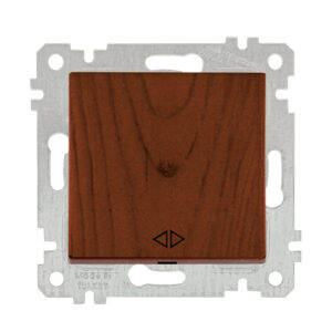 Выключатель промежуточный многопозиционный (скрытый, без рамки, пруж. зажим) орех, RITA, MUTLUSAN