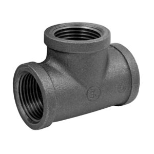 Тройник 1 1/4" чугун черн., AV Engineering