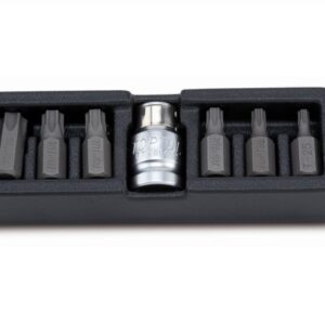 Набор бит "TORX" 1/2" Т25-Т55 + переходник 1/2" 7пр. TOPTUL