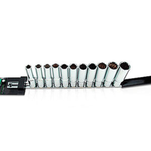 Набор головок 1/2" 10-22мм 12гр. глубокие 11шт на подвесе TOPTUL