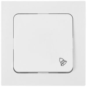 Выключатель 1 клав. для быт. электр. звонков (скрытый, 4А) белый, Astrum, BYLECTRICA