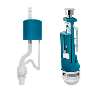 Арматура мод. двойная хром кнопка, ниж.подводка, ИнкоЭр