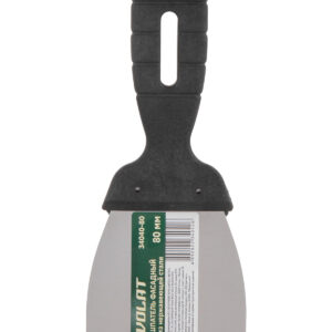 Шпатель фасад. нерж. с пласт. ручкой  80мм ВОЛАТ