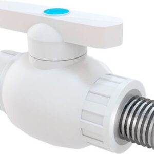 Кран шар. ПП 20х1/2" нар. бел. РТП