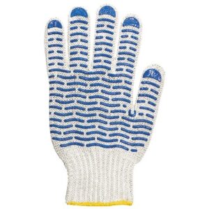 Перчатки х/б с ПВХ "Волна", 10класс (миним. риски)