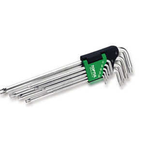 Набор ключей Torx T10-Т50 9шт с отверстием экстра длинных TOPTUL