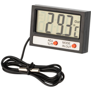 Термометр электронный REXANT комнатно-уличный с часами