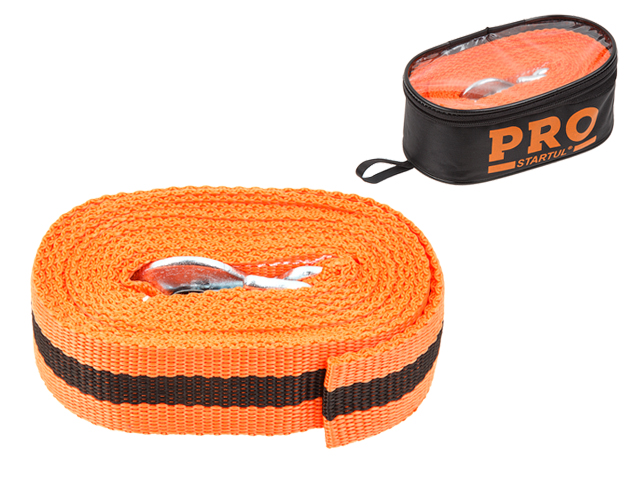 Трос буксировочный с крюками 5т, 4.5м PRO STARTUL