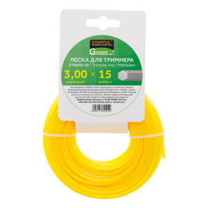 Леска ф 3.0 мм х 15 м шестигр. сеч. STARTUL GARDEN