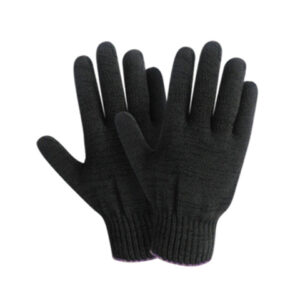 Перчатки х/б трикотажные, 10класс, черные, РБ (мин. риски)