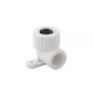 Колено ПП комб. с креплен. вн. 20х3/4", бел. РТП