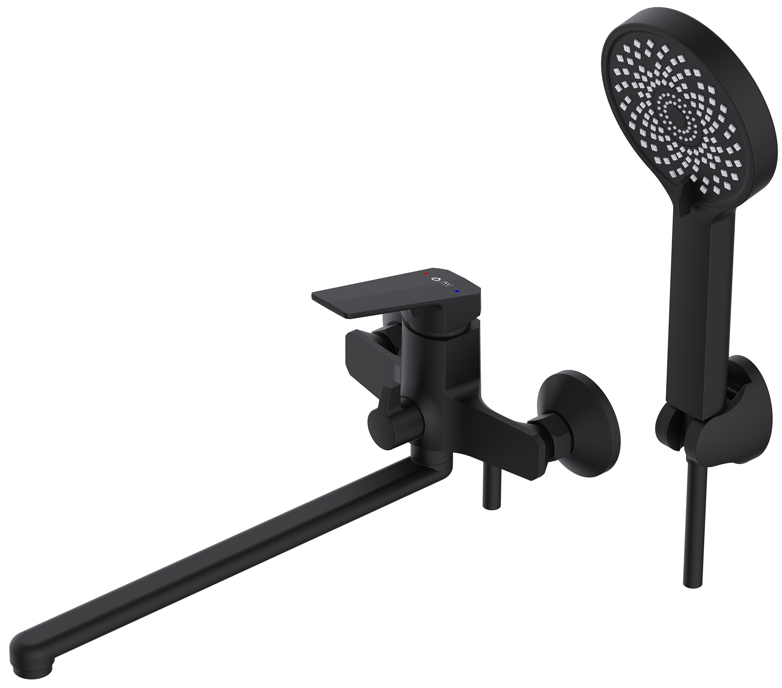 Смеситель для ванны (Lt) D35, серия WIN (black) AV Engineering