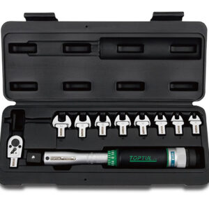 Ключ динамометрич. 6-30 Н/м 3/8" + рожковые насадки 7-14мм TOPTUL