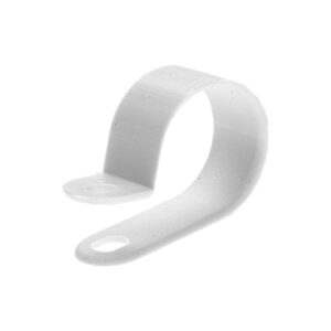 Серьга для кабеля 9 мм белая (100 шт в карт. уп.) STARFIX