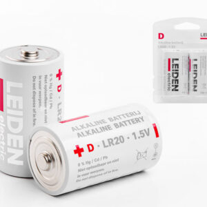 Батарейка D LR20 1,5V alkaline 2шт. LEIDEN ELECTRIC