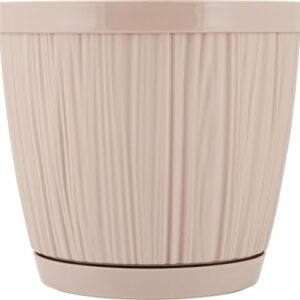 Горшок для цветов с прикорневым поливом, 1,8 л., Barcelona, молочный шоколад, InGreen