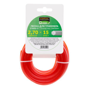 Леска ф 2.7 мм х 15 м шестигр. сеч. STARTUL GARDEN