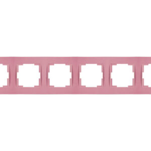 Рамка 6-ая горизонтальная розовая, RITA, MUTLUSAN