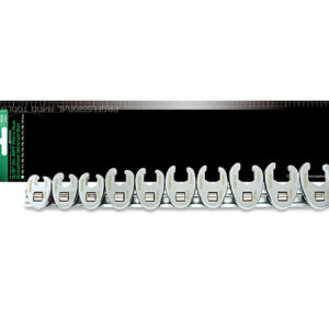 Набор разрезных ключей-насадок 10-19мм 10шт под вороток 3/8" на планке TOPTUL