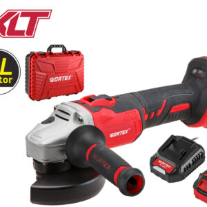 Аккум. углошлифмашина WORTEX CAG 1812 E в чем. ALL1 XLT SET БЕСЩЕТ., 18 В, 125 мм, 8000 об/мин