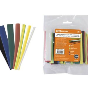 Термоусаживаемая трубка ТУТнг 4/2, 6/3, 8/4, 10/5, 12/6 набор (7 цветов по 1 шт. 100мм) TDM