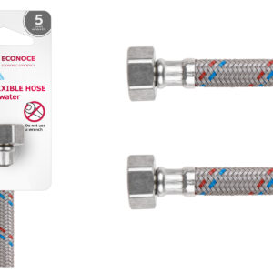 Подводка гибкая, Nylon, гайка 1/2" - гайка 1/2" 150 см ECONOCE