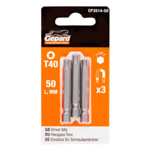 Насадка TORX T40 50мм  3шт GEPARD (GP3514-50)