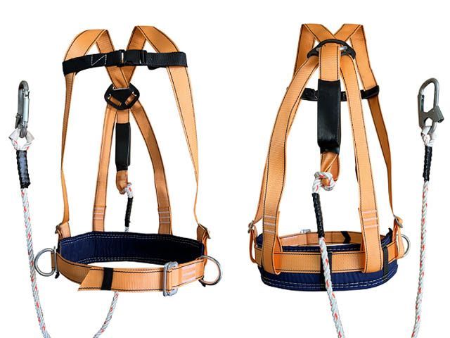 Удерживающая привязь УП-2Д+Строп В (канат)+а (амортизатор) (р-р XL)