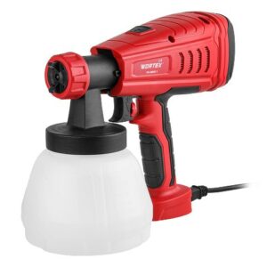 Краскораспылитель электрический WORTEX LX PS 0845-1 в кор. 550 Вт, 800 мл/мин, 1.3 л бак