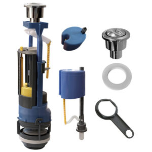 Арматура двойная гальваника кнопка, ниж.подводка, ИнкоЭр