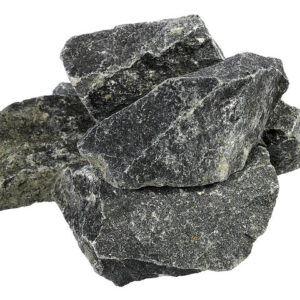 Камень Габбро-Диабаз, колотый, в коробке по 20 кг, "Банные штучки"