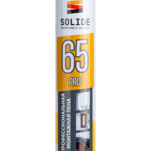 Пена монтажная профессиональная всесезонная SOLIDE Foam Pro 65 (750мл)