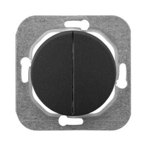 Выключатель 2 клав. (cкрытый, 10А) графит, Прованс, Bylectrica