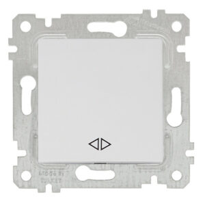 Выключатель промежуточный многопозиционный (скрытый, без рамки, пруж. зажим) белый, RITA, MUTLUSAN