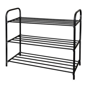 Этажерка для обуви Ника комфорт 3-х секционная, 590х330х790 мм, черный, NIKA