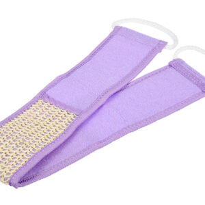 Мочалка из сизаля, лента с сегментами хлопка с веревочной ручкой, 8х70 см, "Банные штучки"