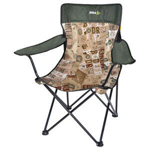 Стул походный Премиум 5 складной со спинкой и подлокотниками, NIKA