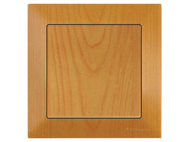 Выключатель 1-клав. (скрытый, пруж. зажим) дуб, DARIA, MUTLUSAN