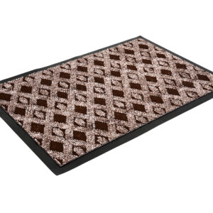 Коврик придверный влаговпитывающий, Hall, 40х60 см, коричневый, VORTEX