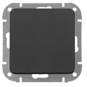 Выключатель 1 клав. (cкрытый, 10А) карбон, Astrum, BYLECTRICA