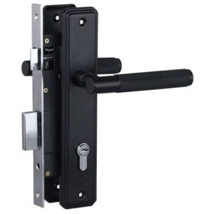 Замок врезной с/руч БУЛАТ ЗВ4-1.02.02 ФЕРОНА черный 5 перф.кл.