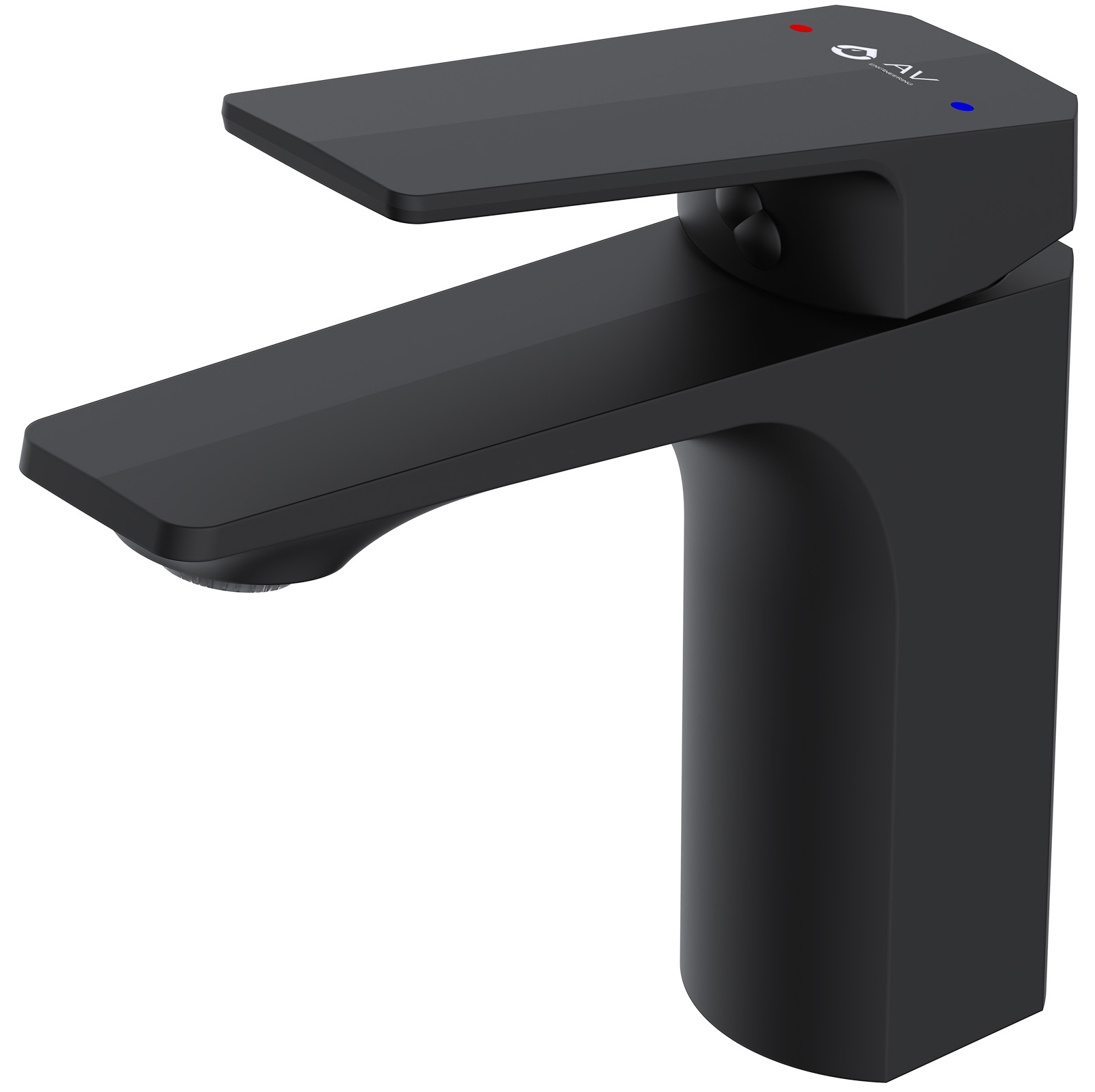 Смеситель для умывальника (Lt) D35, серия WIN (black) AV Engineering