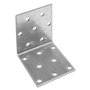 Уголок крепежный равносторонний 50х60х60 мм KUR белый цинк STARFIX