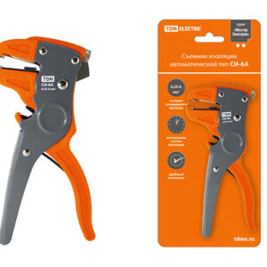 Съемник изоляции автоматический СИ-6А, сечение зачищаемого провода 0,25-6 мм "МастерЭлектрик" TDM