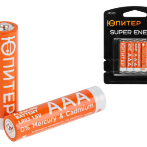 Батарейка AAA LR03 1,5V alkaline 4шт. ЮПИТЕР