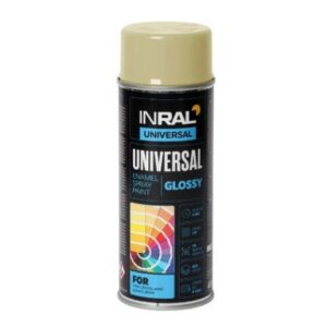 Краска-эмаль аэроз. универсальная бежевый INRAL 400мл (1001)